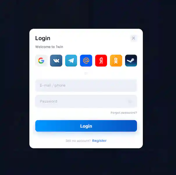 1win login Xóc Đĩa